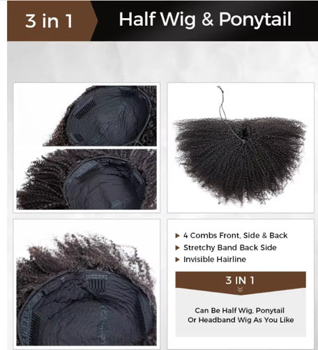 4C - HAIR HALF WIG